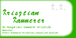 krisztian kammerer business card