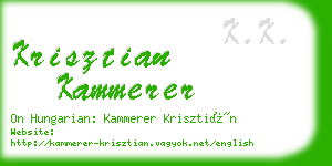 krisztian kammerer business card